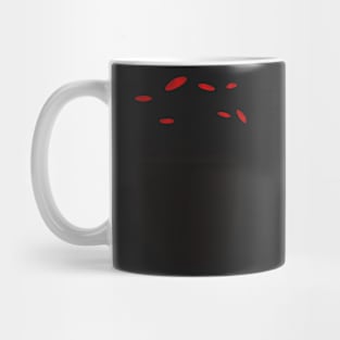 Red flower plant with pot Mug